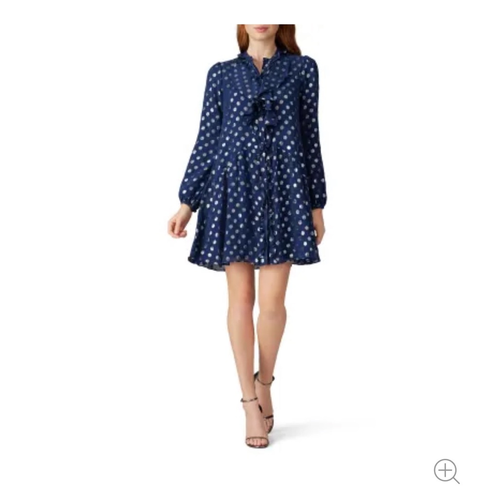 Saloni Navi Tilly dress sleeveless